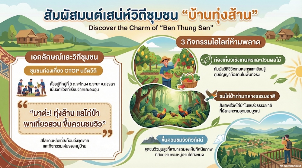 หนึ่งชุมชน หนึ่งเรื่องราว ที่ผสานการท่องเที่ยว วิถีชีวิต สินค้าพื้นถิ่น และวัฒนธรรมท้องถิ่นไว้อย่างลงตัว บ้านทุ่งส้าน