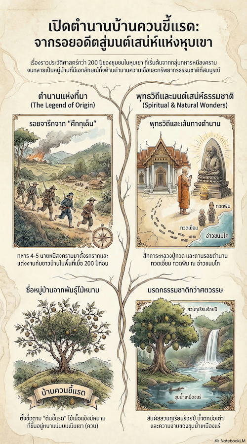 พุทธวิถีและมนต์เสน่ห์แห่ง ตำนานควนขี้แรด นาหว้า